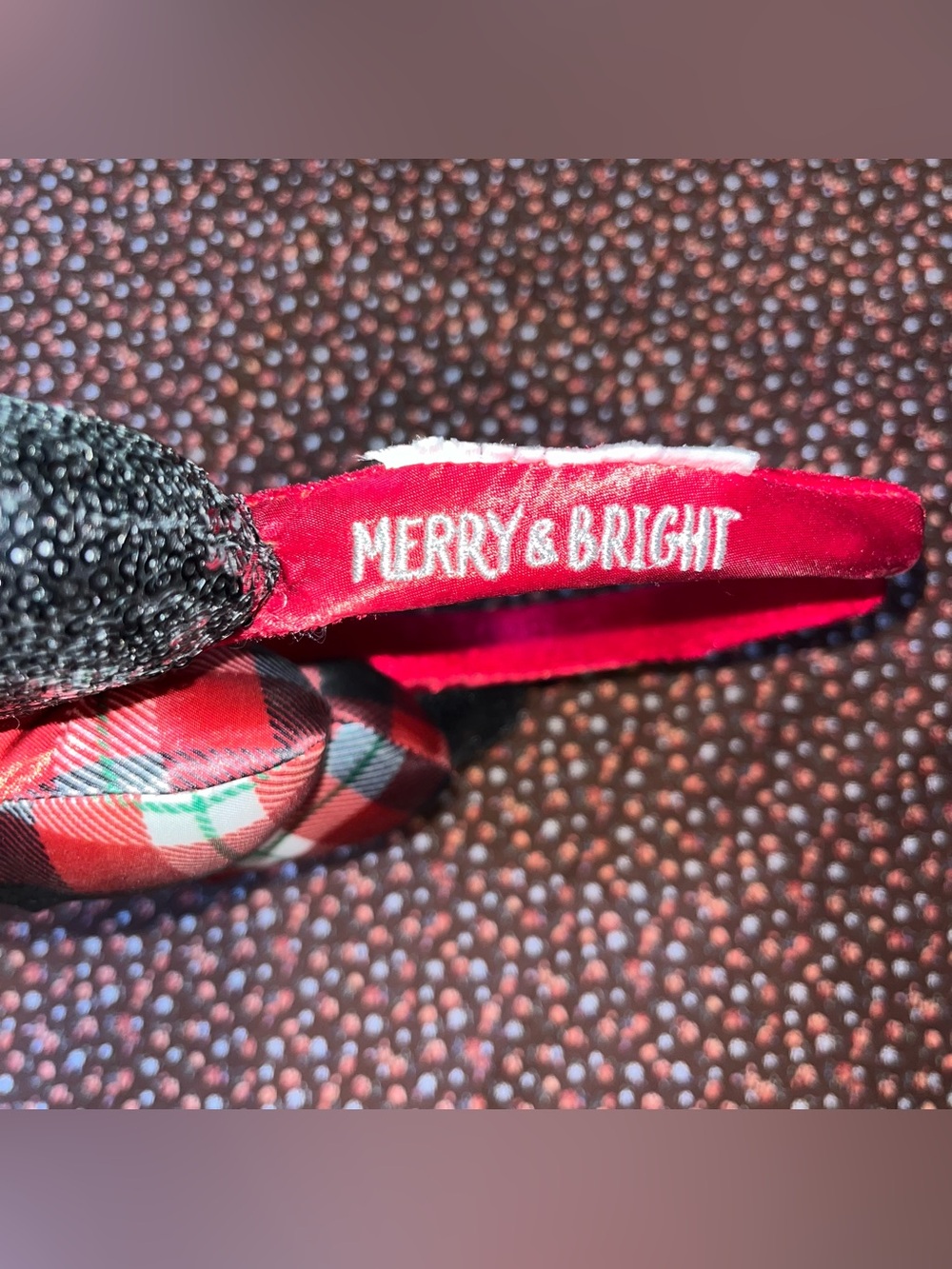 Disney Parks 2018 Christmas Holiday Sequin Minnie Ears Headband. No tag. - Picture 3 of 3